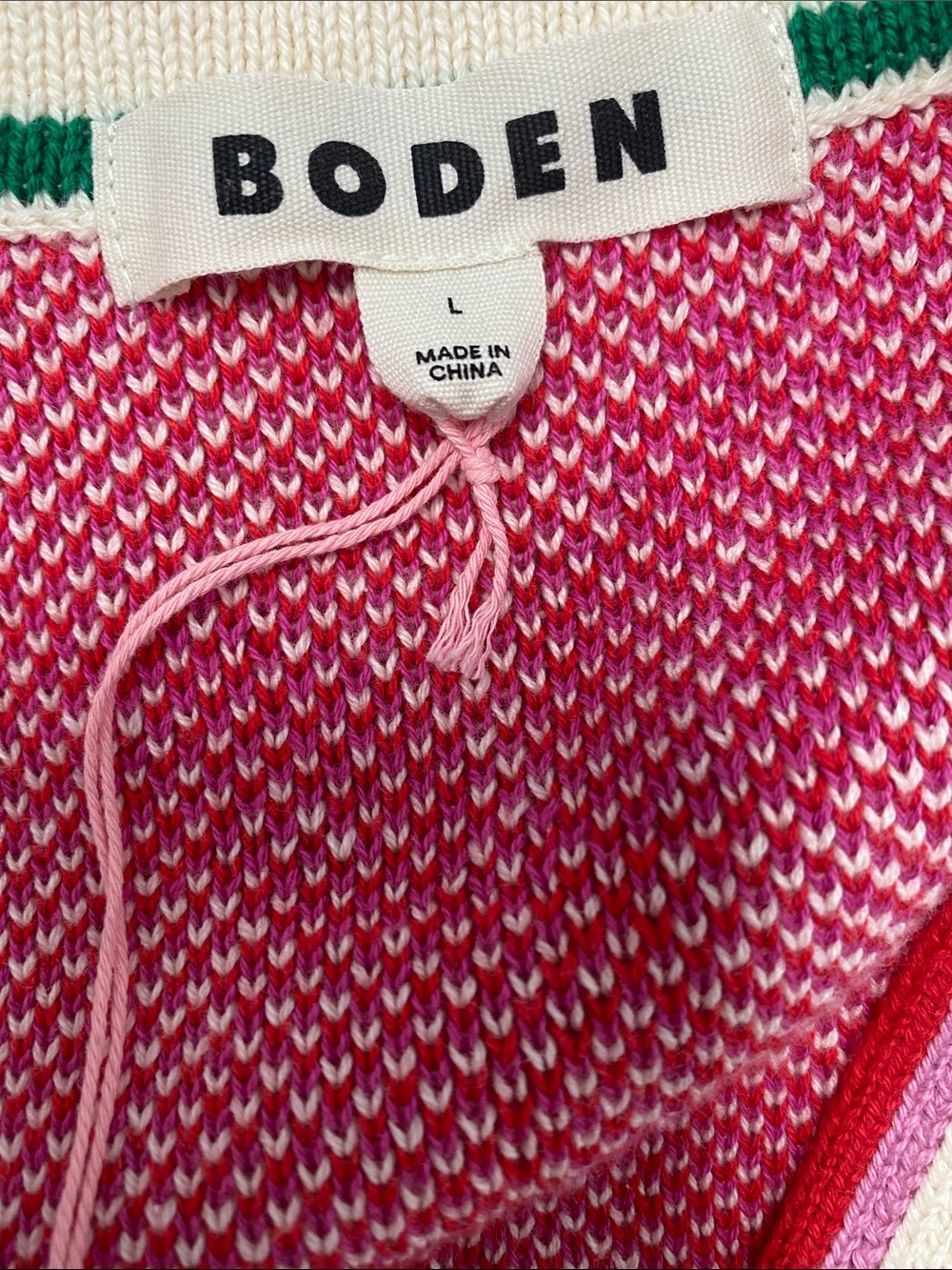 Boden Jaquard Boyfriend Leopard Cardigan Sweater - Picture 4 of 5